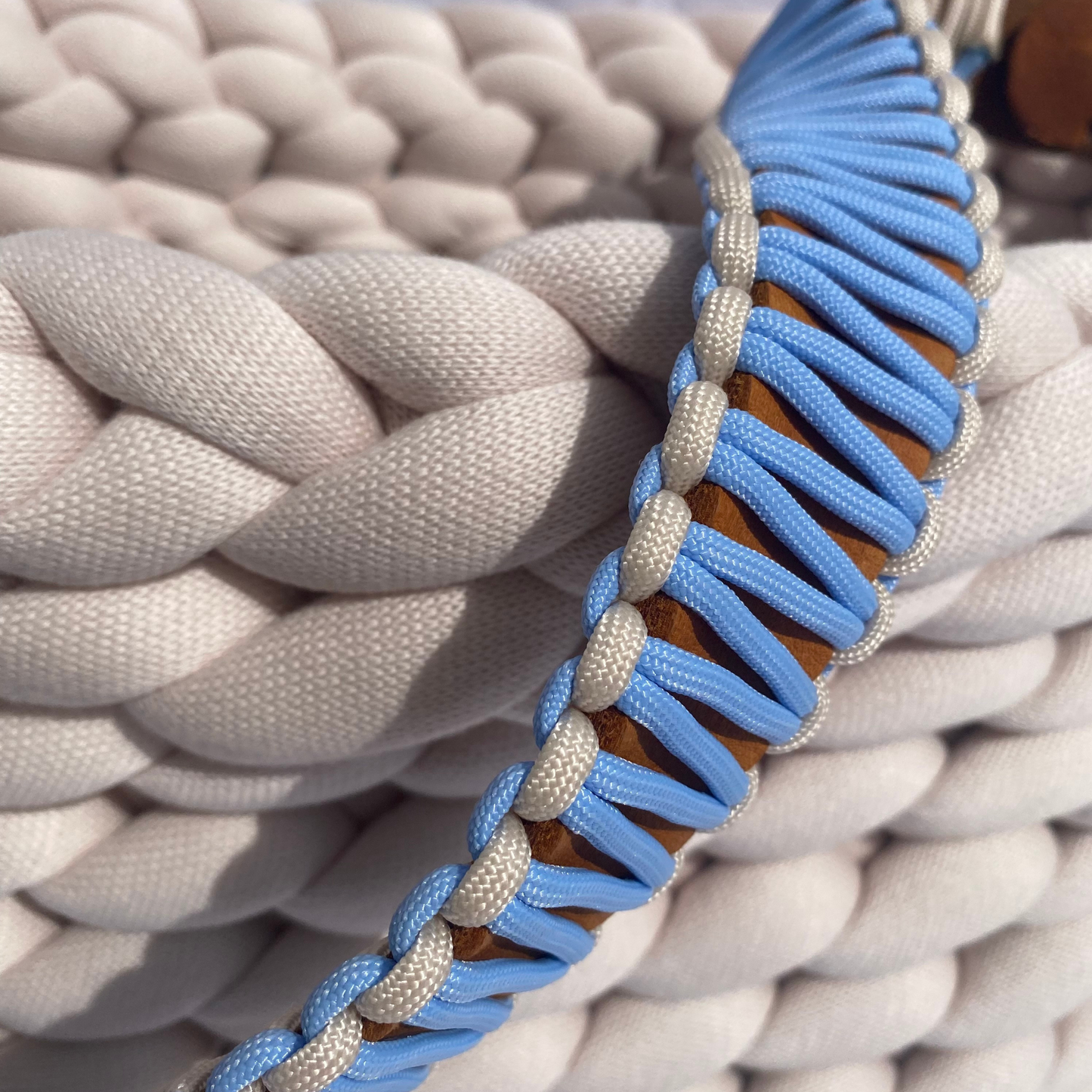 Große Classic Bag als Shopper aus Premium Cotton in Beige mit Louisa & Zoe-Gurt