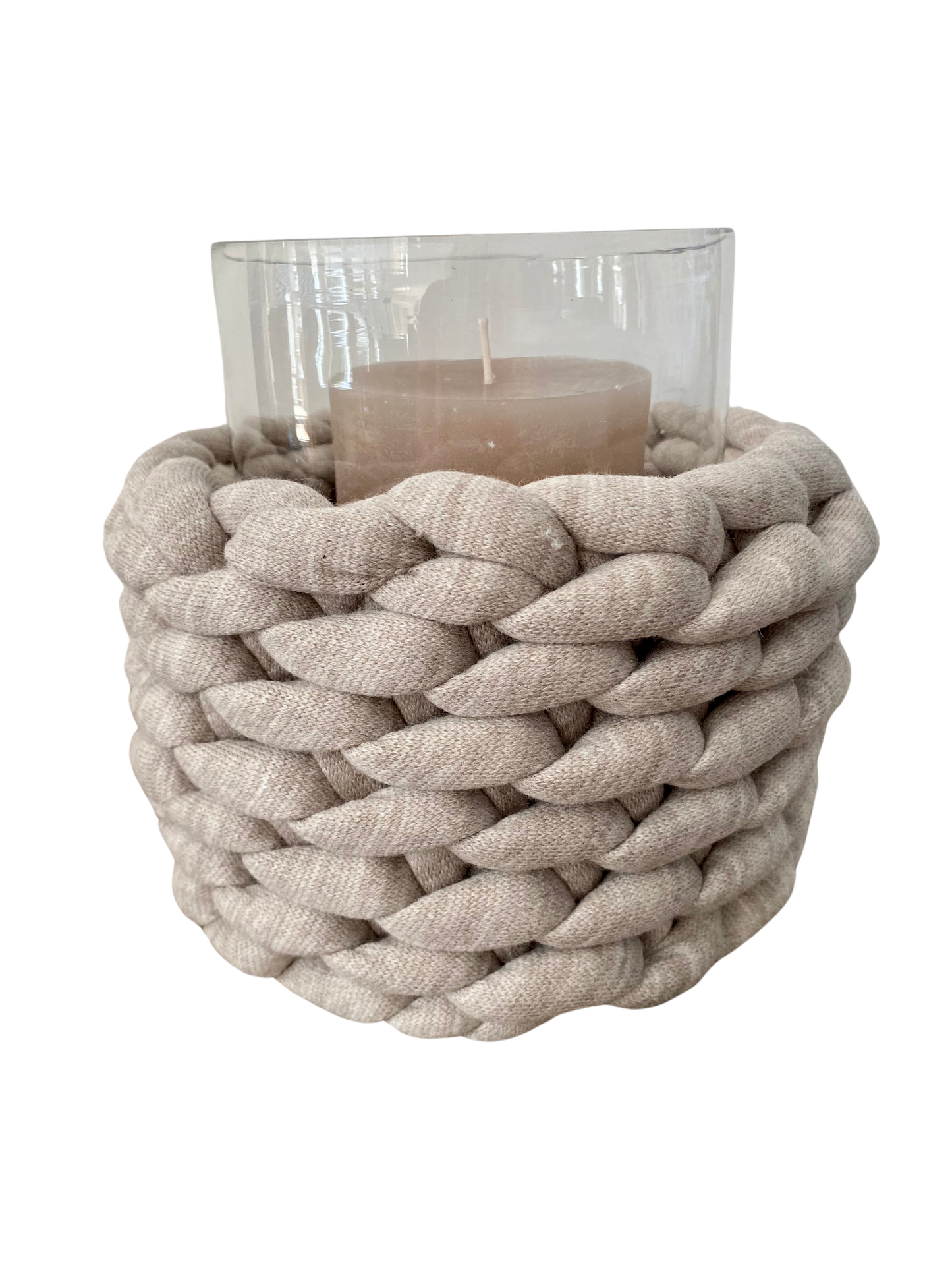 Windlicht in aus Acrylic in der Farbe Beige
