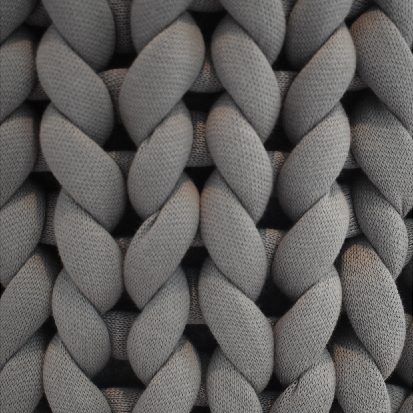 Pouf-Sitzhocker in der Farbe Steel -Grau